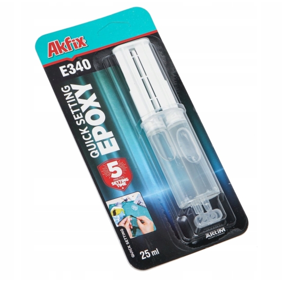 Akfix E340 klej epoksydowy 25ml strzykawka