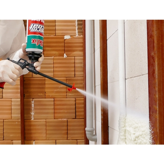 THERMCOAT NATRYSKOWA PIANKA POLIURETANOWA PU DO IZOLACJI I AKUSTYKI 850 ml
