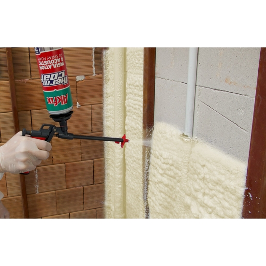 THERMCOAT NATRYSKOWA PIANKA POLIURETANOWA PU DO IZOLACJI I AKUSTYKI 850 ml