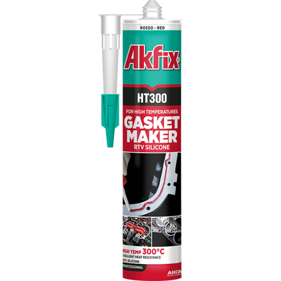 Akfix HT300 Silikon wysokotemperaturowy - CZARNY